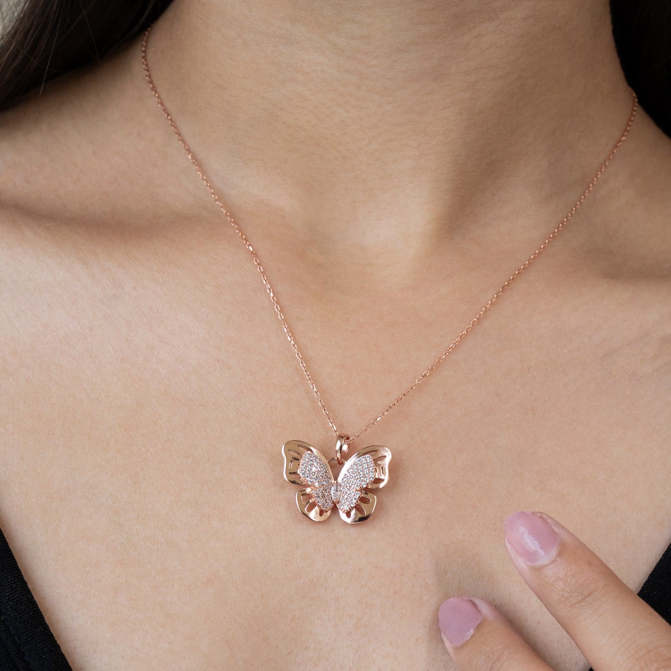 Papillon Velora Sterling Silver Chain Pendant